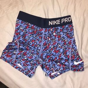 Red, White and Blue, Nike pros.